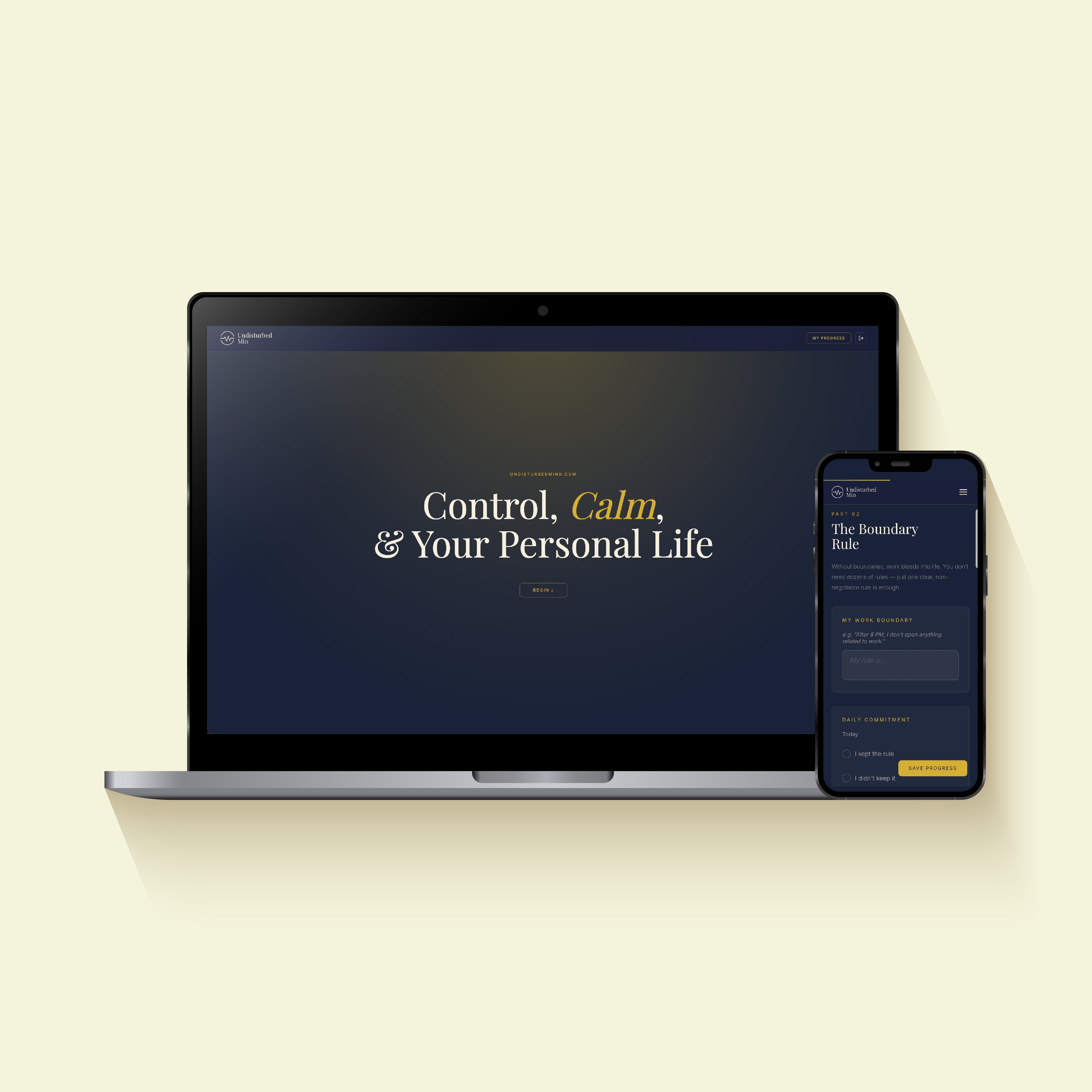 The Undisturbed Mind System digital download for work life balance